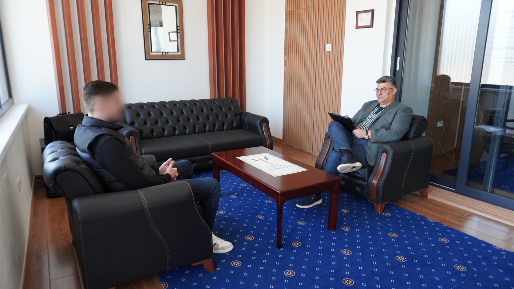 Ședință de psihoterapie în cabinet